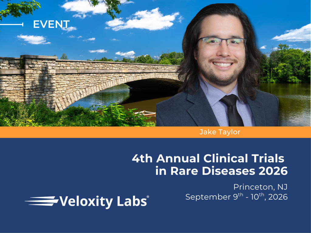 Veloxity Labs will attend the 4th Annual Clinical Trials in Rare Diseases 2026 on September 9-10, 2026 in Princeton, New Jersey.